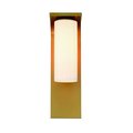 Eurofase Monté Craftsman 21" Rectangular LED Outdoor Wall Sconce, Satin Black/White Glass 41971-035